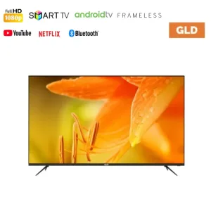 GLD 43 Inch Smart TV Android FULL HD Bluetooth Netflix, Youtube & Wifi (Frameless Design)